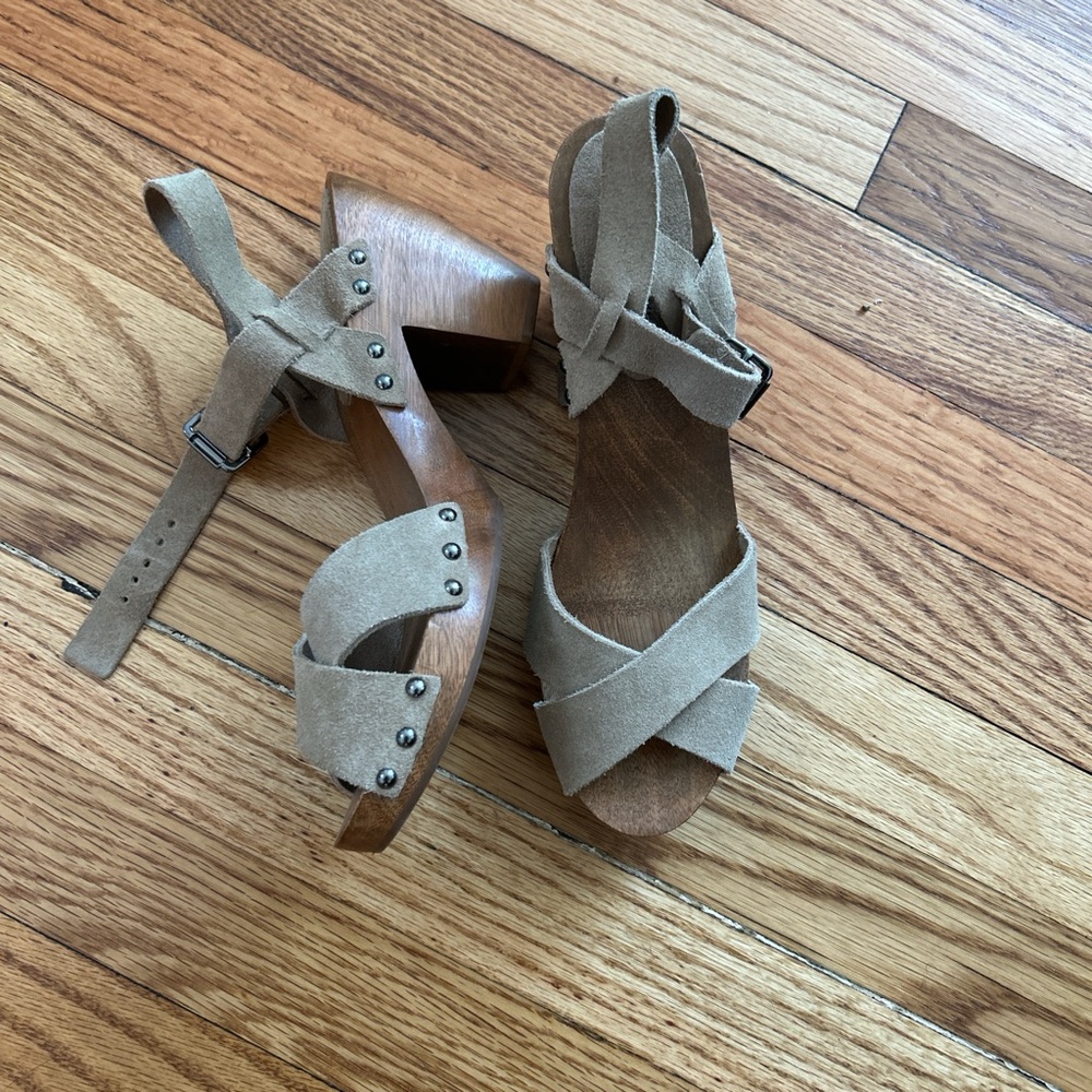 Saks Fifth Avenue Wooden Heels